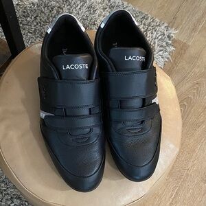 Lacoste Men's Misano Strap Leather Sneakers size 10.5